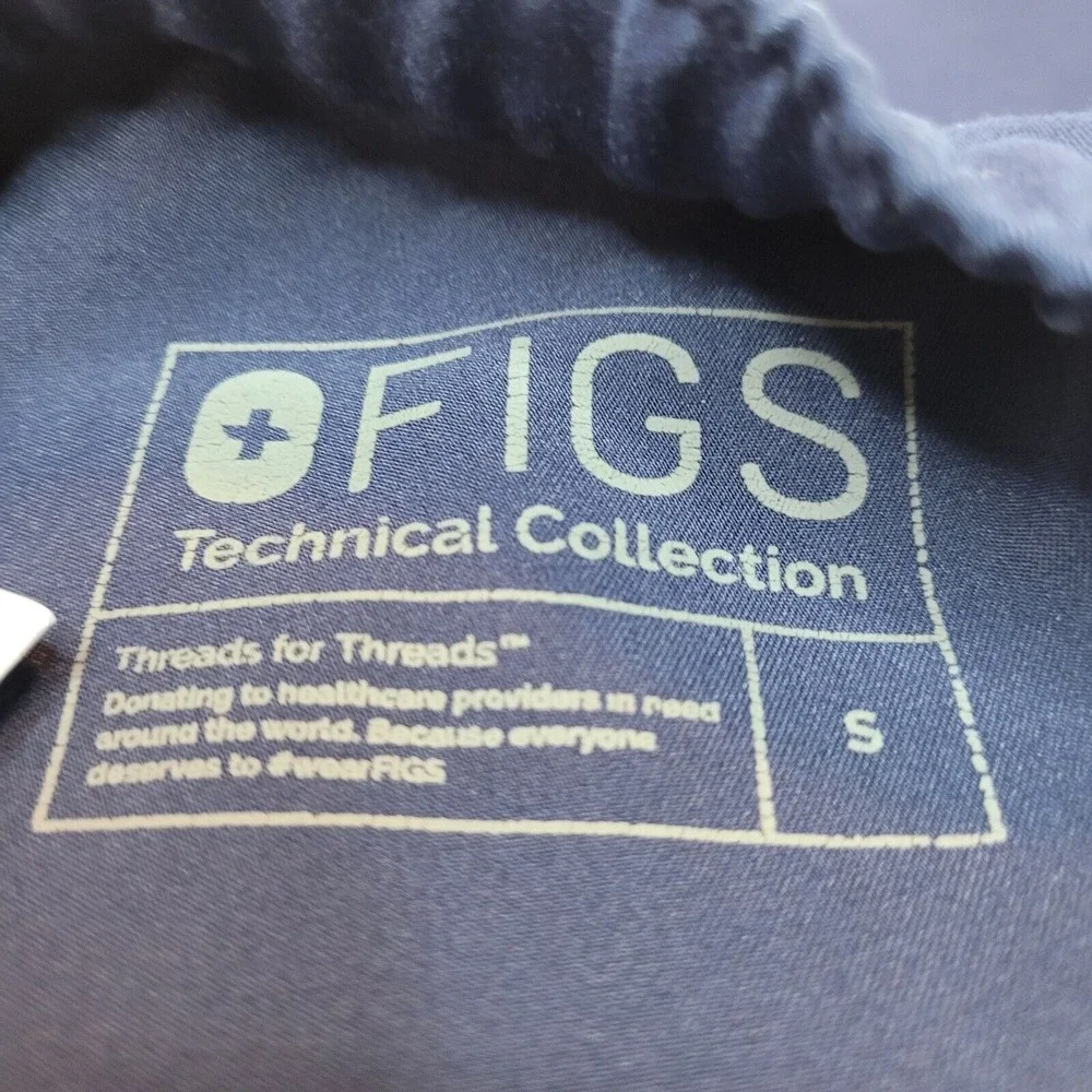 Figs Axim Cargo Scrub Pants Navy Technical Collection‎ Mens Size Small Pockets